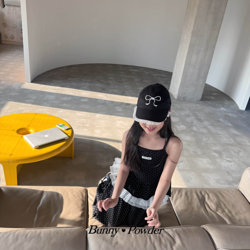 Bunny Powder - Korean Children Fashion - #kidsshorts - Dot Layered Sleeveless Top - 7