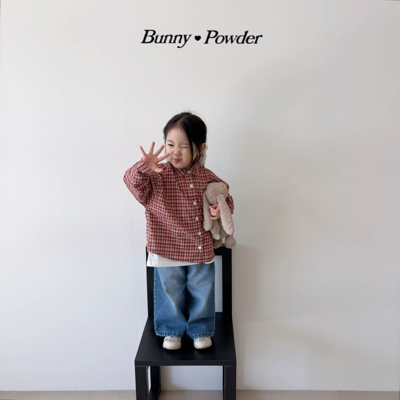 Bunny Powder - Korean Children Fashion - #kidsshorts - Geek Check Shirt - 7