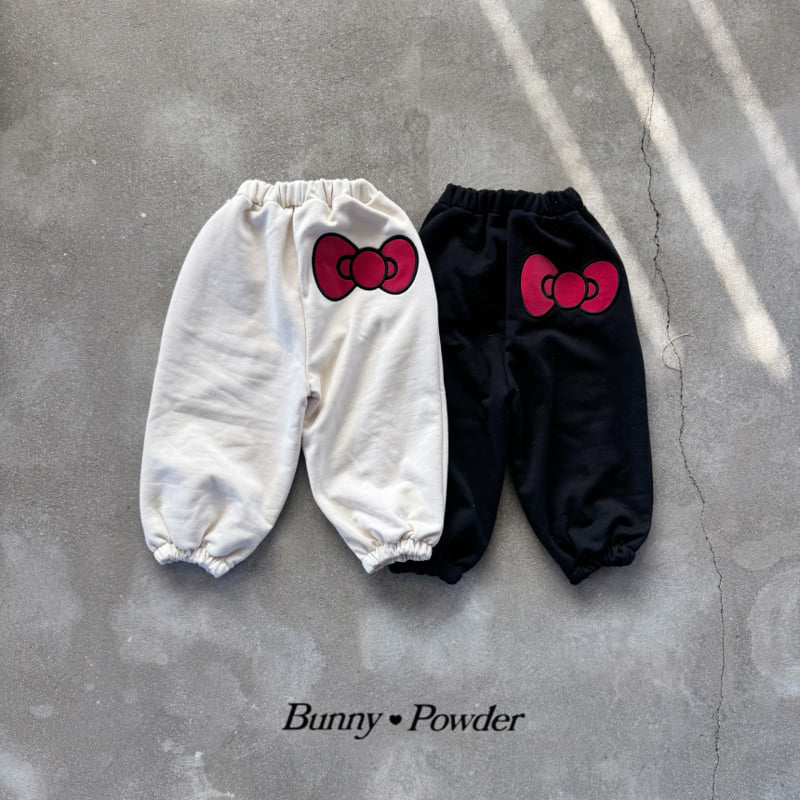 Bunny Powder - Korean Children Fashion - #kidsshorts - Ribbon Hip Pants