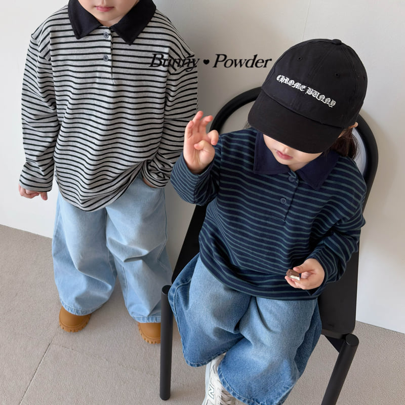 Bunny Powder - Korean Children Fashion - #kidsstore - Mark Collar Tee - 6