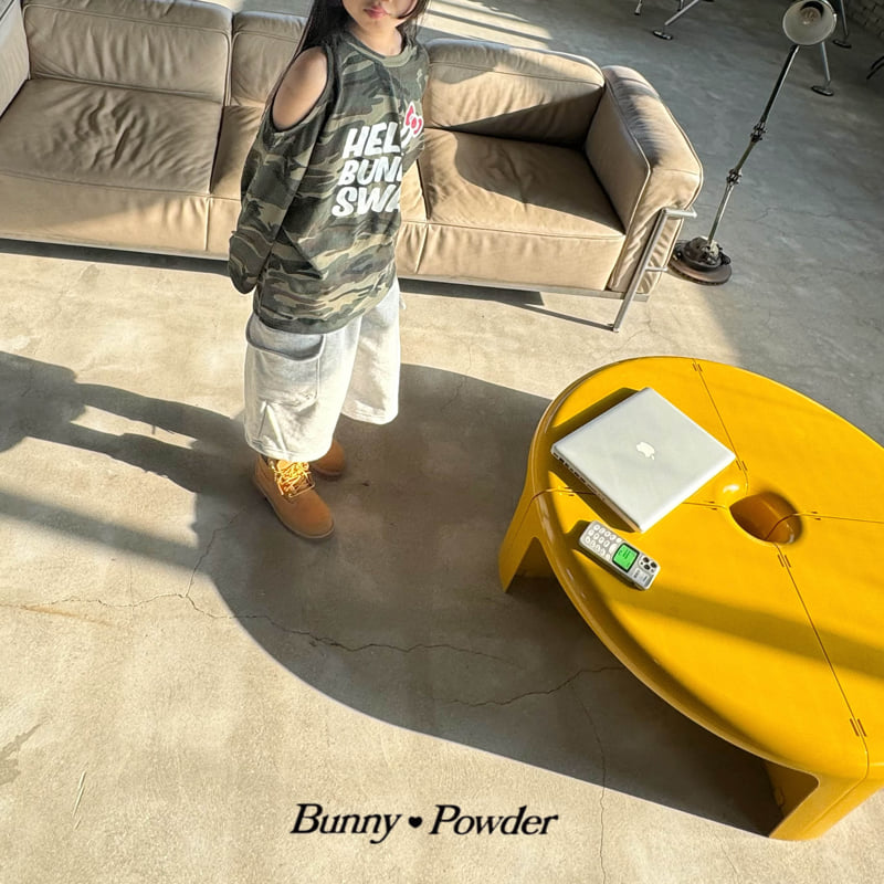 Bunny Powder - Korean Children Fashion - #kidsshorts - Shoulder Slit Tee - 4