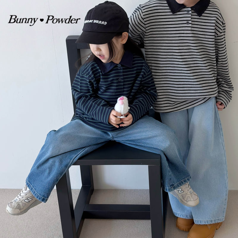 Bunny Powder - Korean Children Fashion - #kidzfashiontrend - Mark Collar Tee - 7