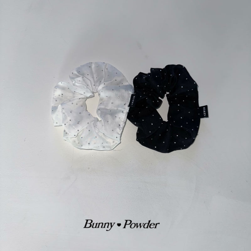 Bunny Powder - Korean Children Fashion - #littlefashionista - Bling Scrunchie