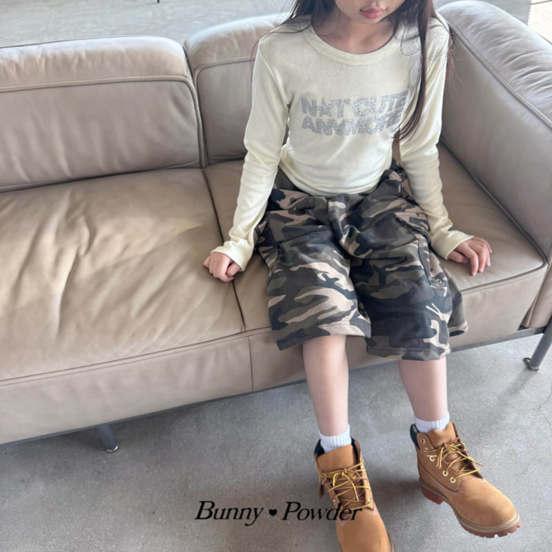 Bunny Powder - Korean Children Fashion - #Kfashion4kids - Look-At-Me Bermuda Pants (Camo) - 4