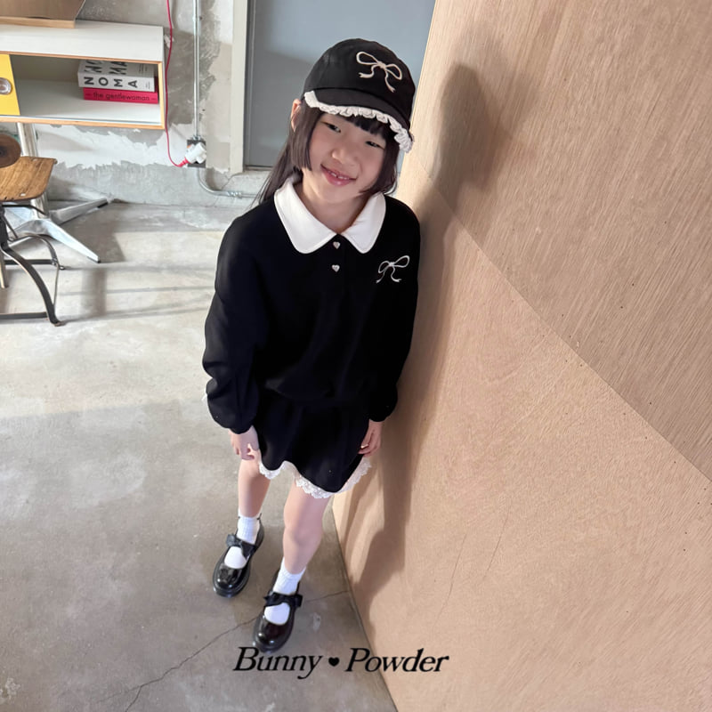 Bunny Powder - Korean Children Fashion - #littlefashionista - Preppy Collar Sweatshirt - 3