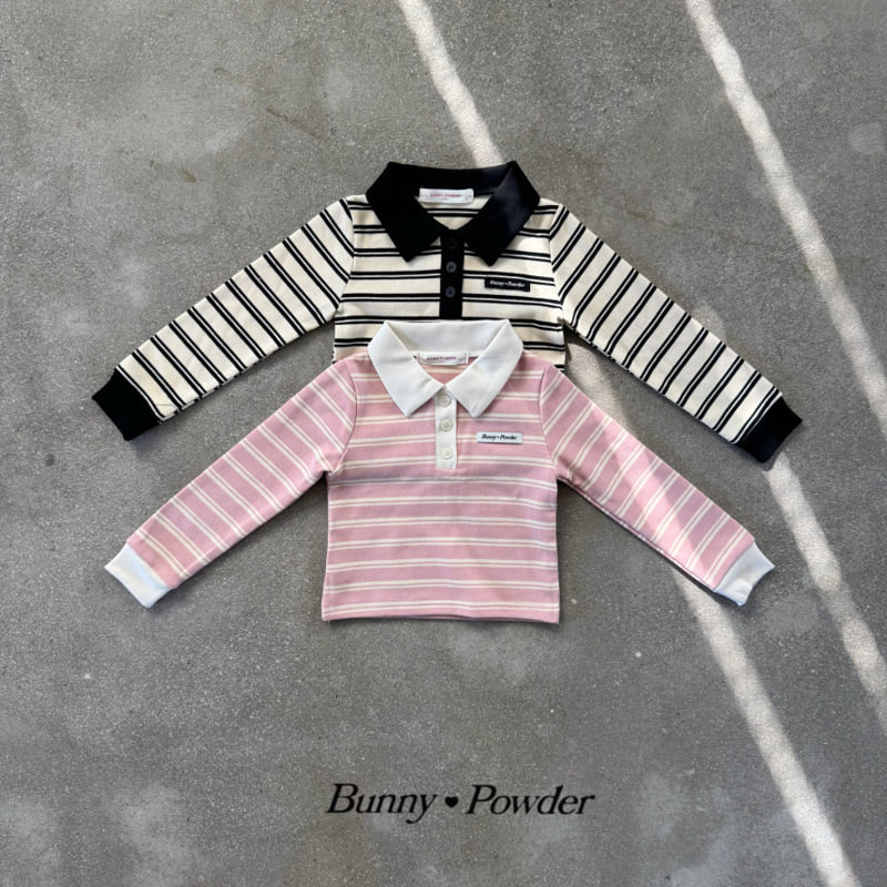 Bunny Powder - Korean Children Fashion - #littlefashionista - High-Teen Collar Tee
