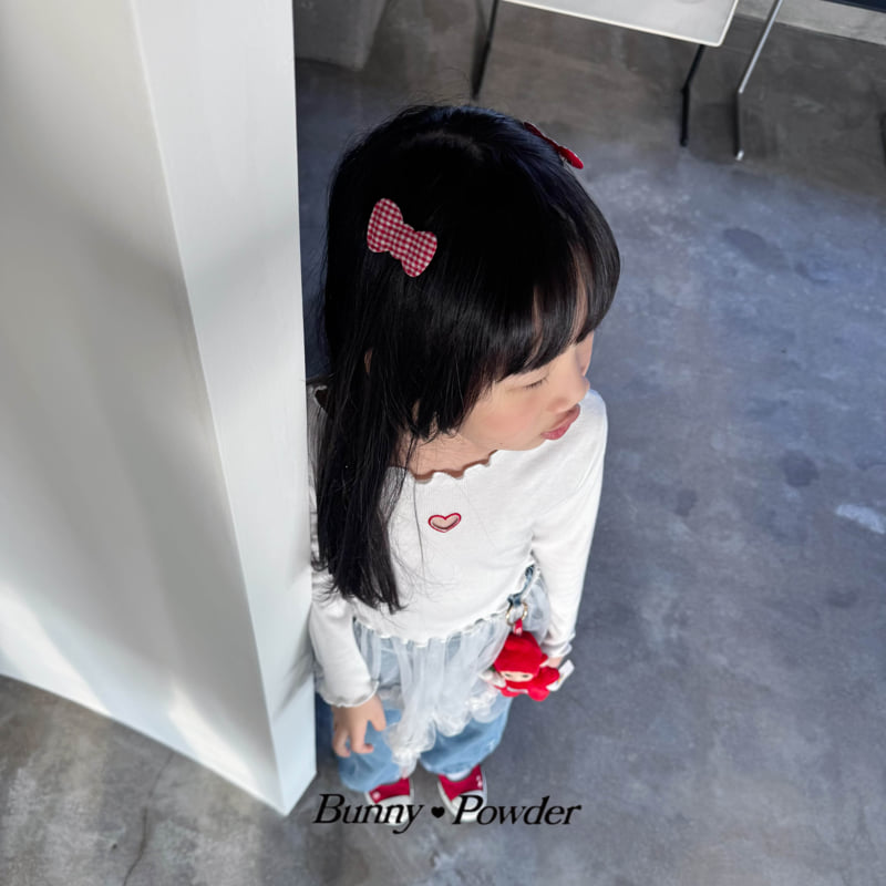 Bunny Powder - Korean Children Fashion - #littlefashionista - Kiki Ribbon Hairpin - 3