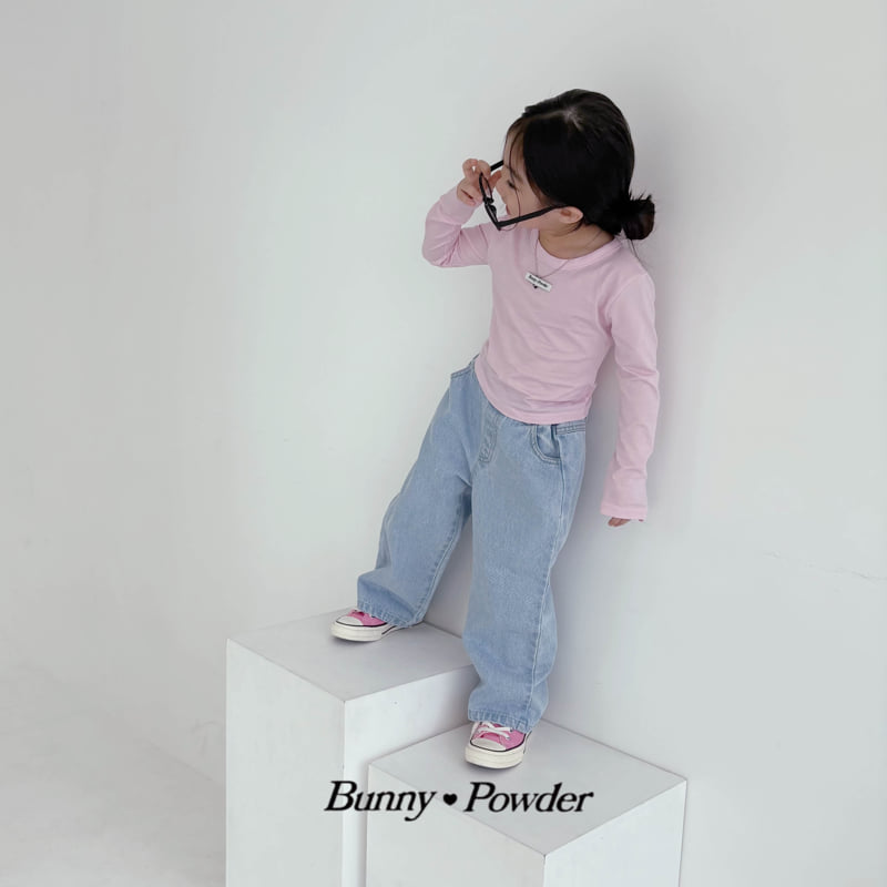 Bunny Powder - Korean Children Fashion - #littlefashionista - Heart Denim Pants - 11