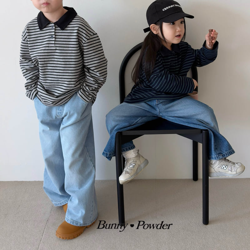 Bunny Powder - Korean Children Fashion - #magicofchildhood - Mark Collar Tee - 10