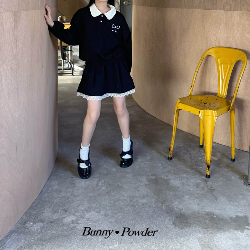 Bunny Powder - Korean Children Fashion - #littlefashionista - Preppy Collar Sweatshirt - 4