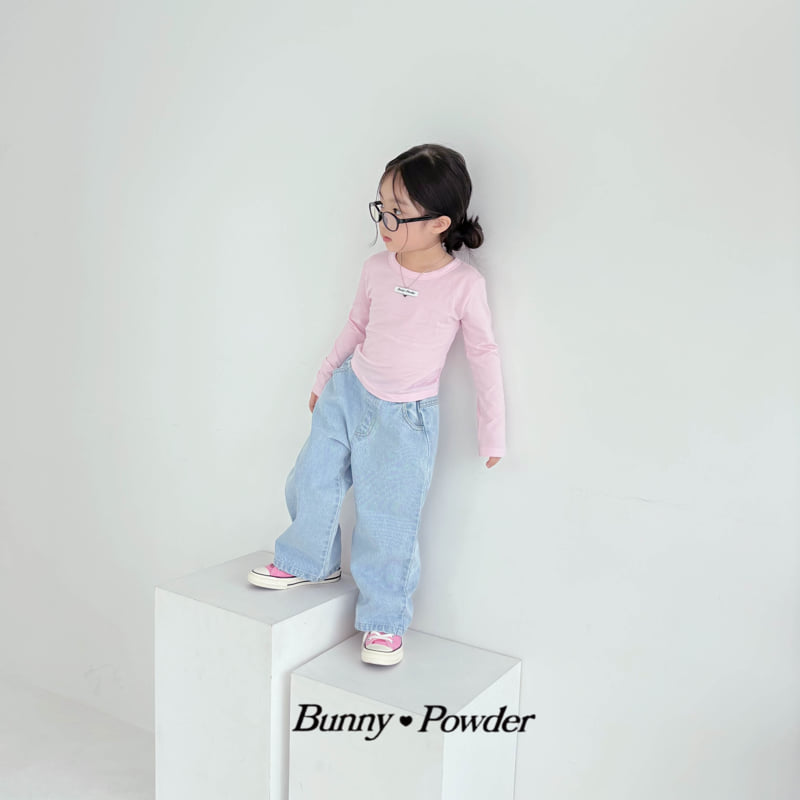 Bunny Powder - Korean Children Fashion - #magicofchildhood - Heart Denim Pants - 12