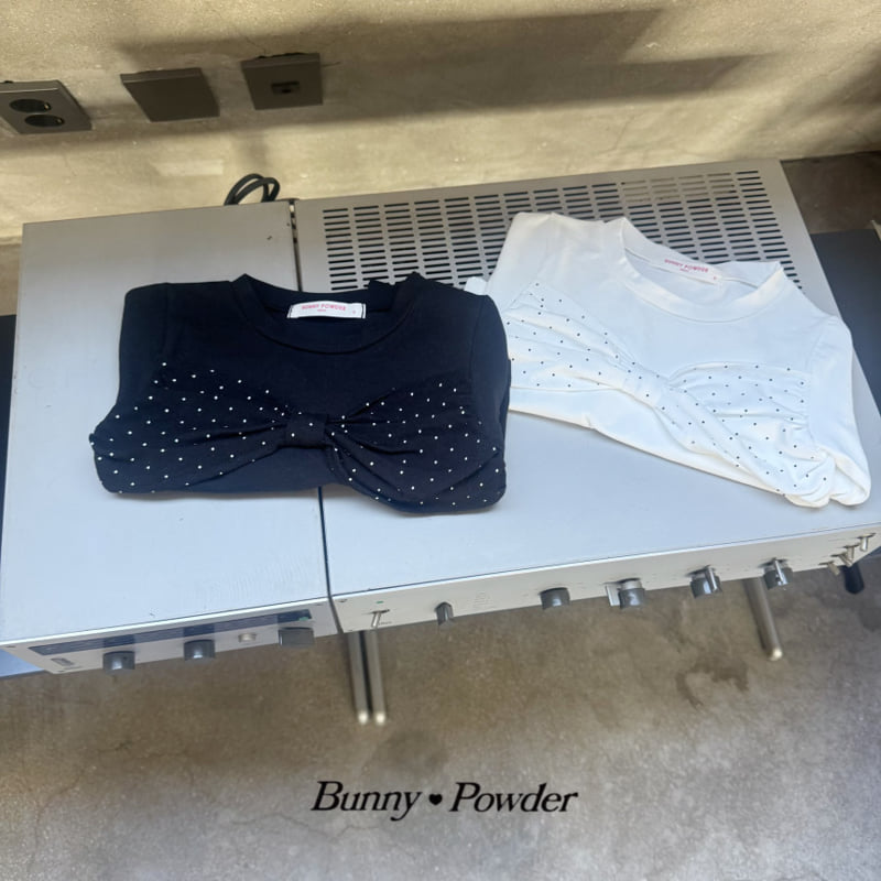 Bunny Powder - Korean Children Fashion - #minifashionista - Ribbon Polka Tee
