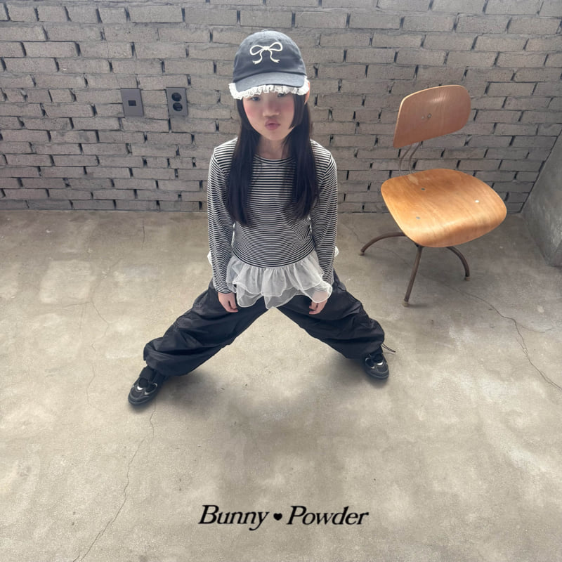 Bunny Powder - Korean Children Fashion - #minifashionista - Sheer Striped Tee - 6