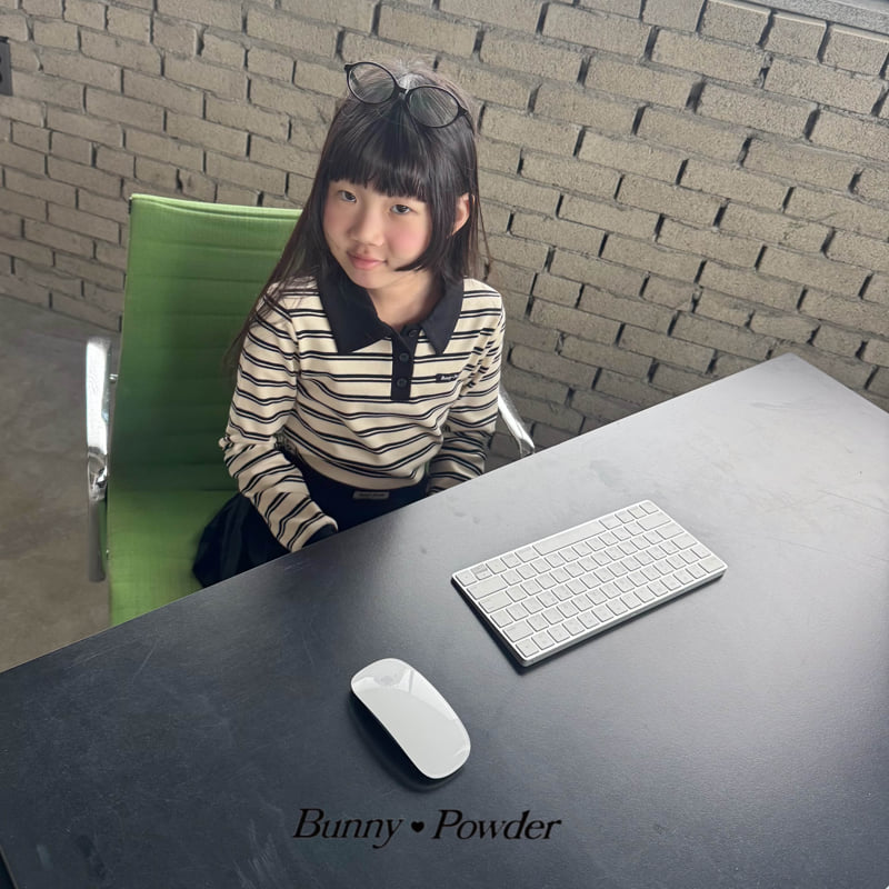 Bunny Powder - Korean Children Fashion - #minifashionista - High-Teen Collar Tee - 3
