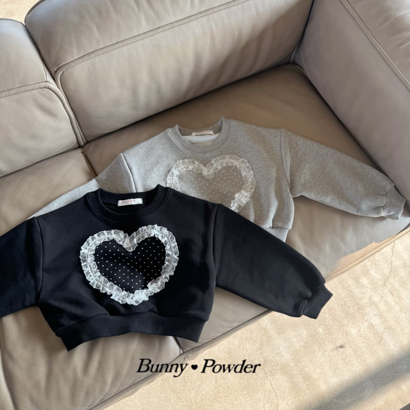 Bunny Powder - Korean Children Fashion - #minifashionista - Heart Polka Sweatshirt