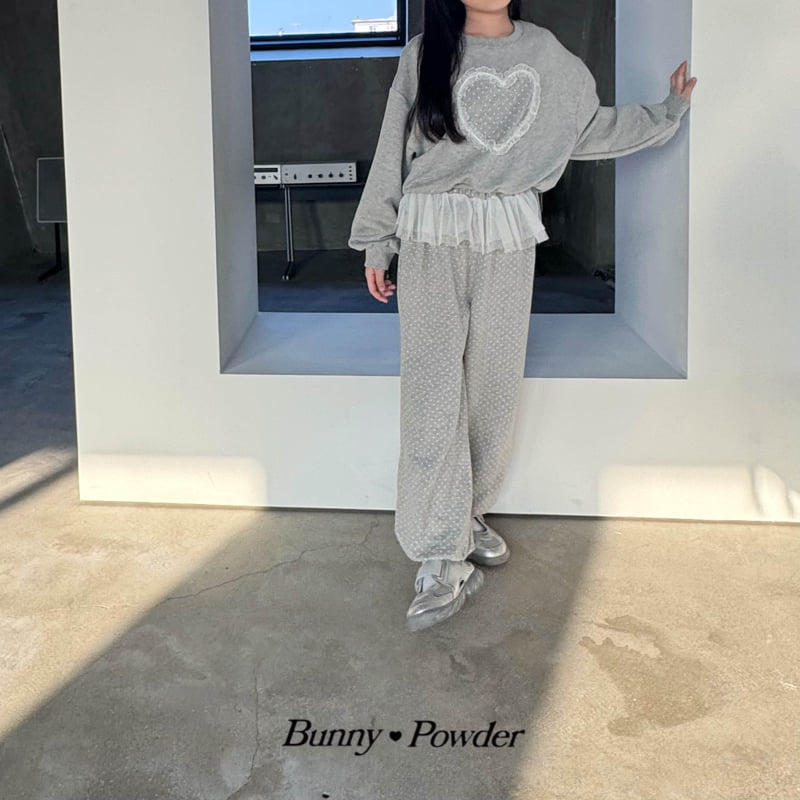 Bunny Powder - Korean Children Fashion - #prettylittlegirls - Sheer Dot Jogger Pants - 12
