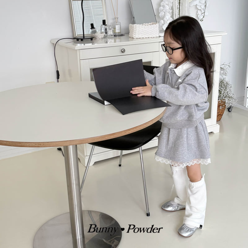 Bunny Powder - Korean Children Fashion - #stylishchildhood - Preppy Collar Sweatshirt - 9