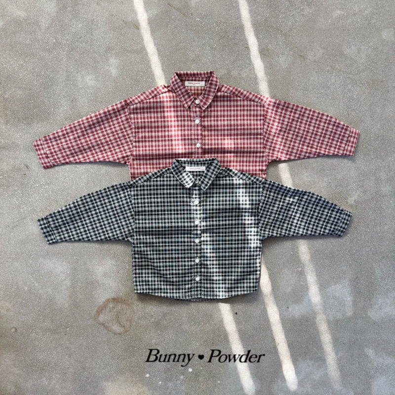 Bunny Powder - Korean Children Fashion - #stylishchildhood - Geek Check Shirt