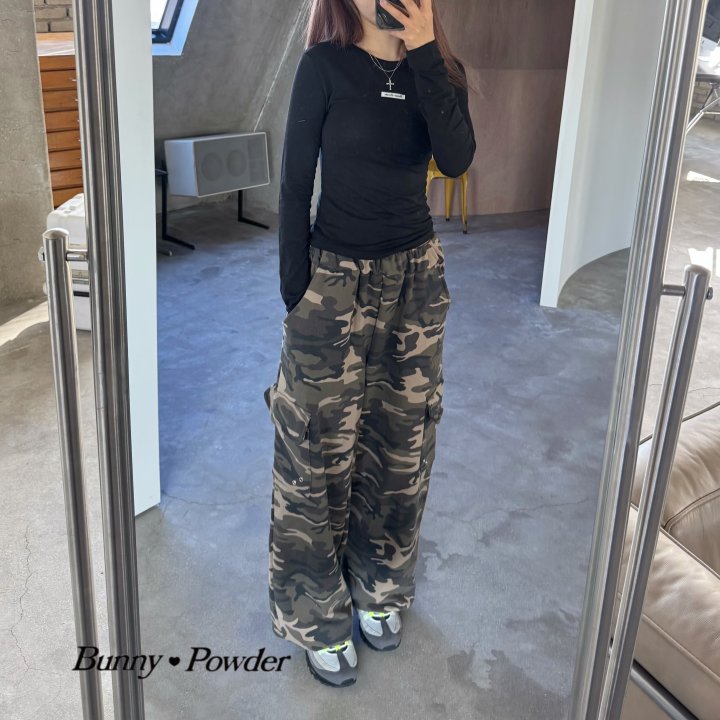 Bunny Powder - Korean Women Fashion - #momslook - Light Cargo Pants – Camo (Adult)