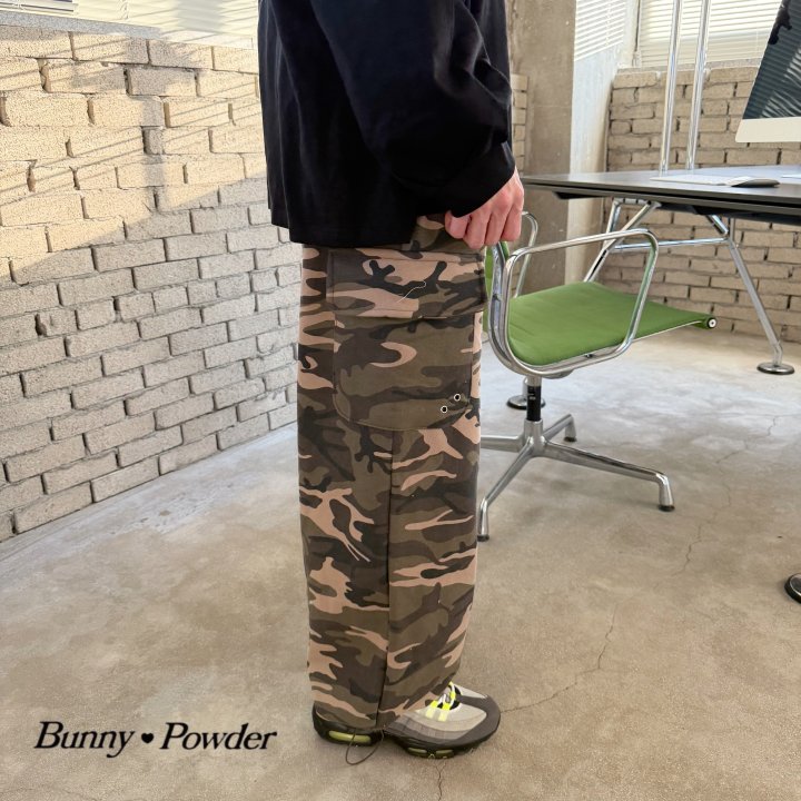 Bunny Powder - Korean Women Fashion - #momslook - Light Cargo Pants – Camo (Adult) - 3