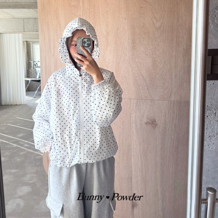 Bunny Powder - Korean Women Fashion - #momslook - Frill Hood Jumper (Adult) - 2