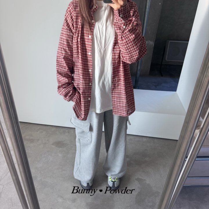Bunny Powder - Korean Women Fashion - #momslook - Geek Check Shirt (Adult) - 4