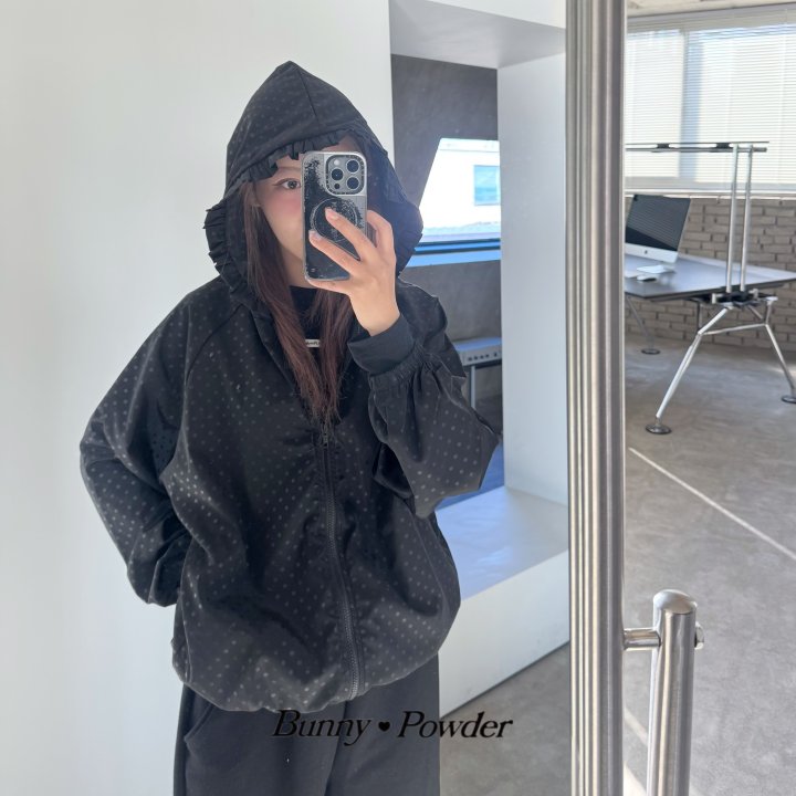 Bunny Powder - Korean Women Fashion - #vintagekidsstyle - Frill Hood Jumper (Adult) - 11