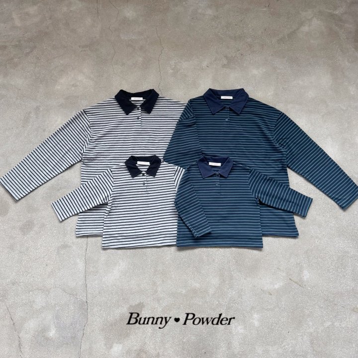 Bunny Powder - Korean Women Fashion - #womensfashion - Mark Collar Tee (Adult)