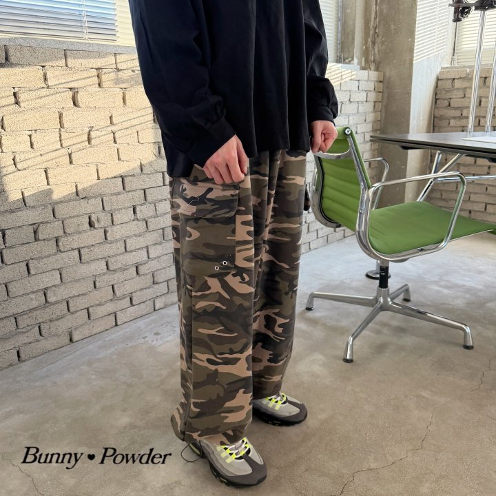 Bunny Powder - Korean Women Fashion - #womensfashion - Light Cargo Pants – Camo (Adult) - 2