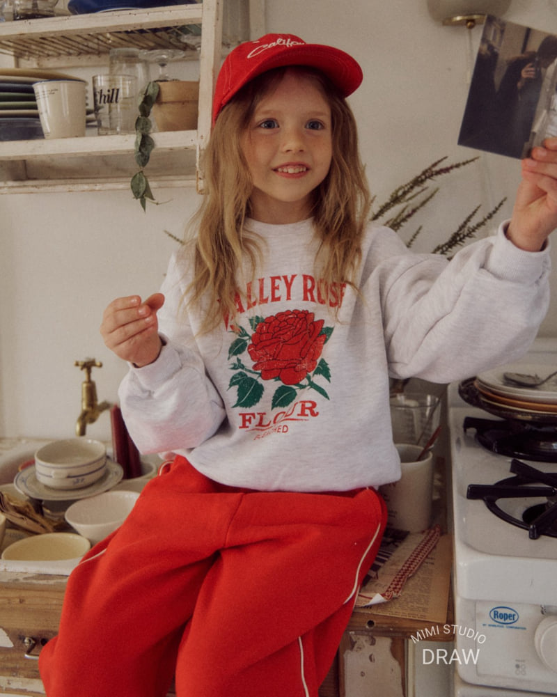 Bymimi - Korean Children Fashion - #Kfashion4kids - Rose Sweatshirt - 7