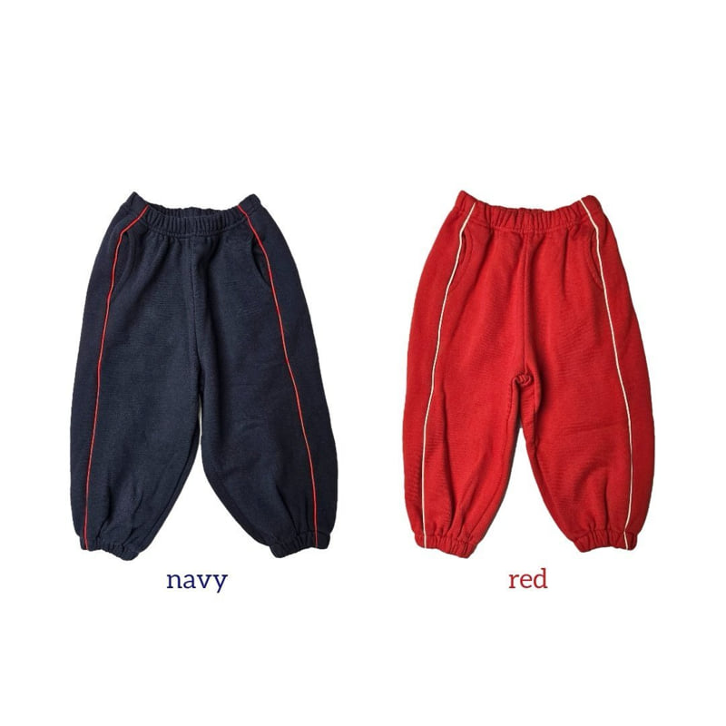 Bymimi - Korean Children Fashion - #designkidswear - Side Stripe Jogger Pants