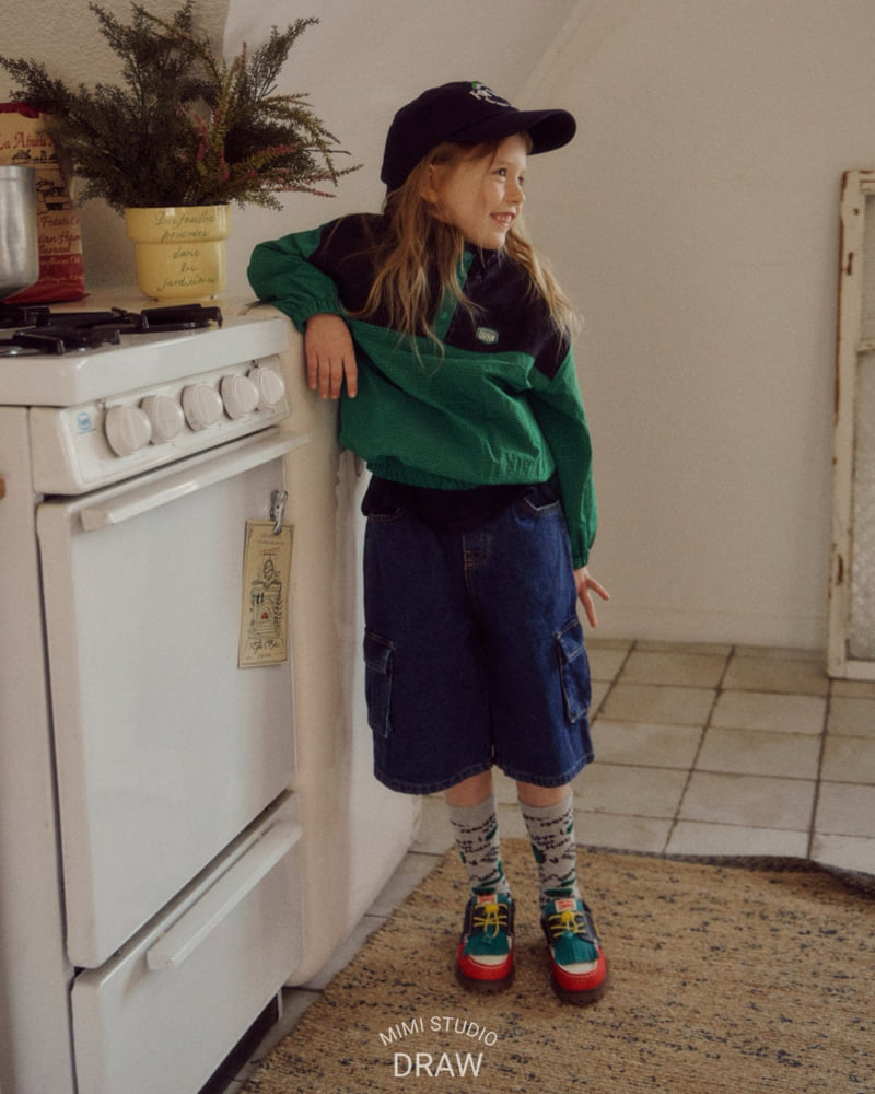 Bymimi - Korean Children Fashion - #fashionkids - Cargo Denim Pants - 8