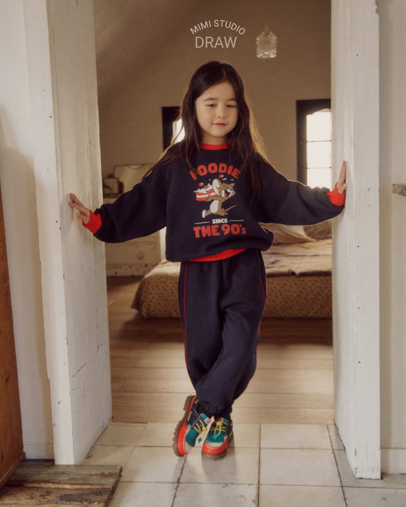 Bymimi - Korean Children Fashion - #fashionkids - Side Stripe Jogger Pants - 4