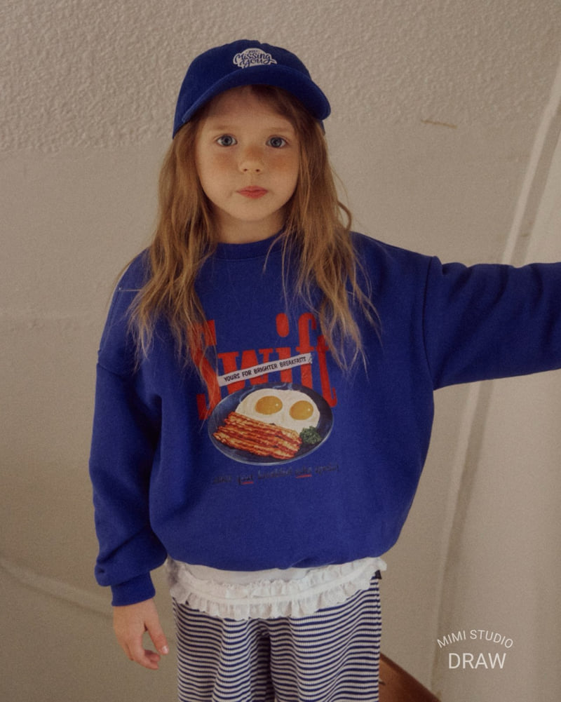 Bymimi - Korean Children Fashion - #kidsshorts - Egg Sweatshirt - 12