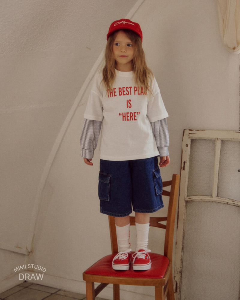 Bymimi - Korean Children Fashion - #kidsshorts - Cargo Denim Pants - 9