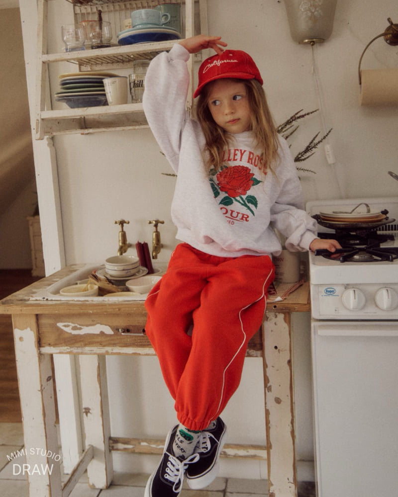 Bymimi - Korean Children Fashion - #fashionkids - Rose Sweatshirt - 4