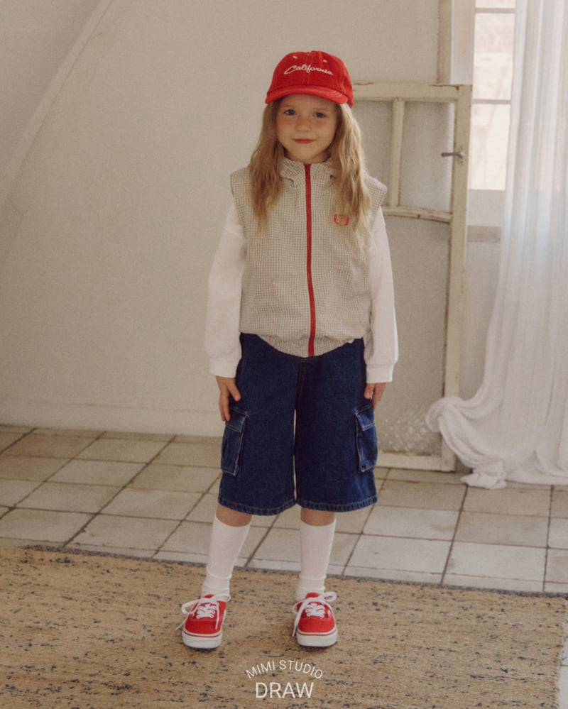 Bymimi - Korean Children Fashion - #kidsshorts - Draw Vest - 3