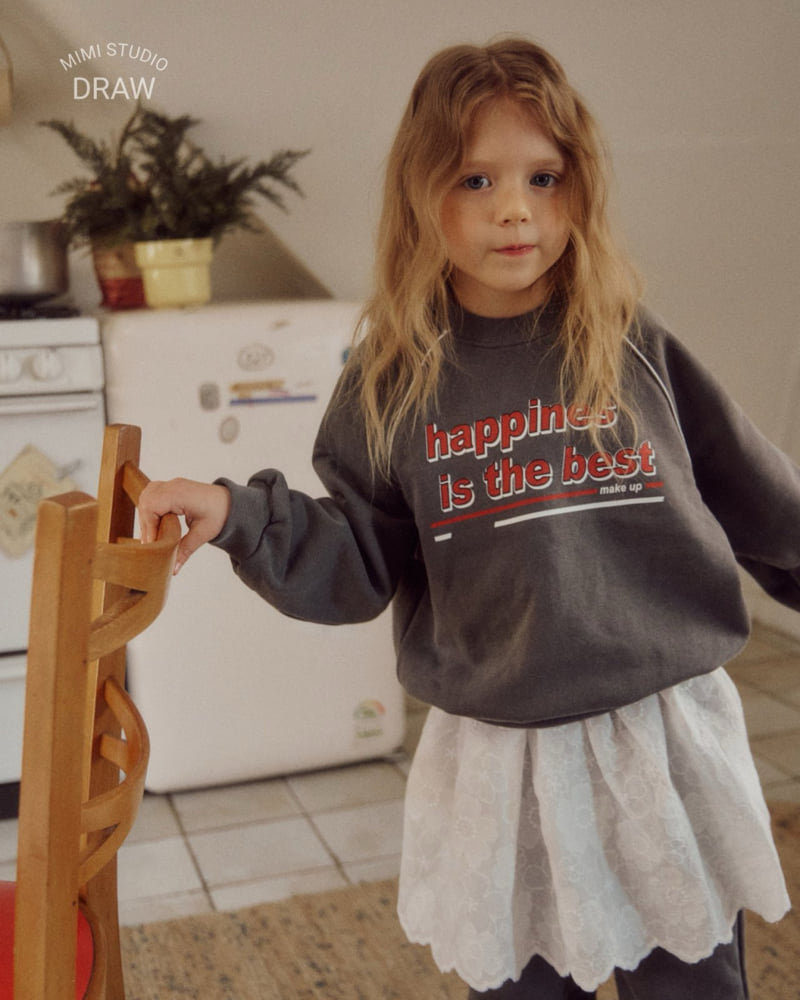 Bymimi - Korean Children Fashion - #kidsstore - Spring Pigment Sweatshirt - 12