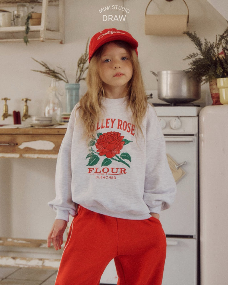 Bymimi - Korean Children Fashion - #kidsstore - Rose Sweatshirt - 5