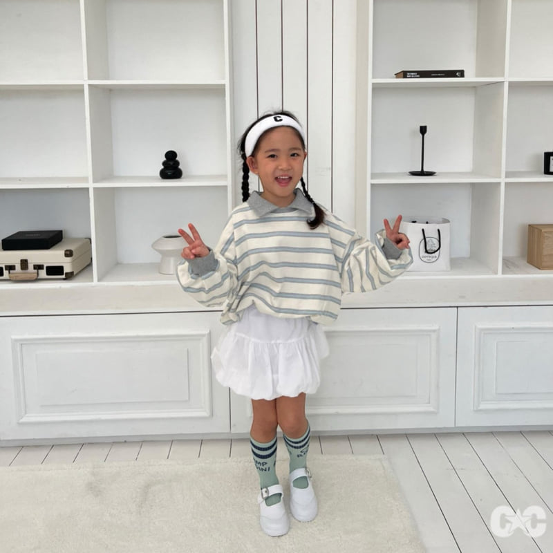 Cantucci Studio - Korean Children Fashion - #kidsshorts - Gary Collar Sweatshirt - 9
