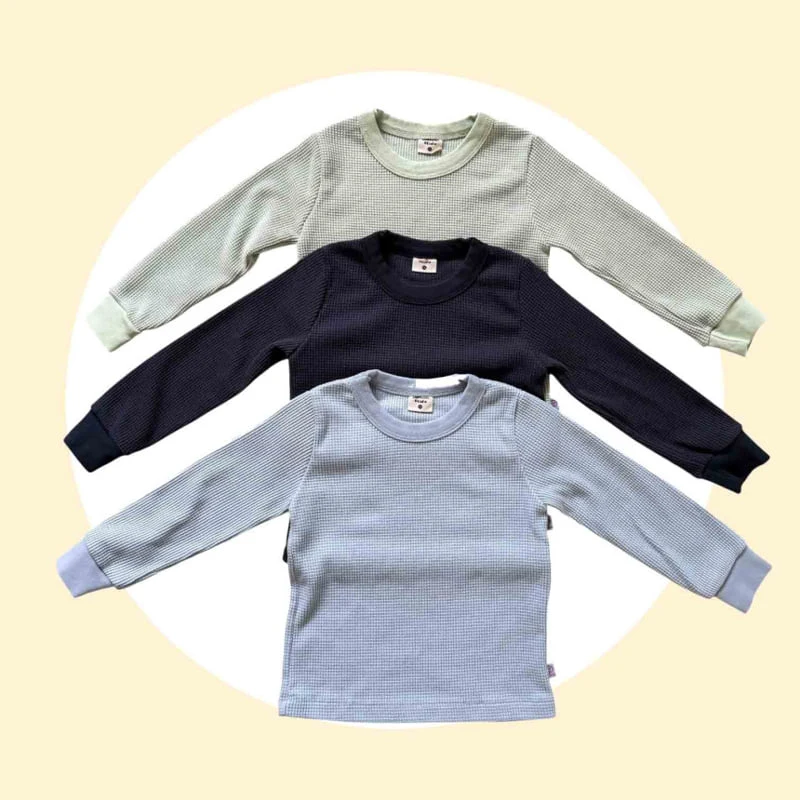 Cantucci Studio - Korean Children Fashion - #kidzfashiontrend - Breeze Waffle Tee - 2