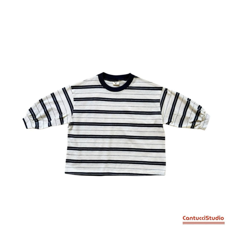 Cantucci Studio - Korean Children Fashion - #minifashionista - Poki Stripe Tee (Adult) - 2