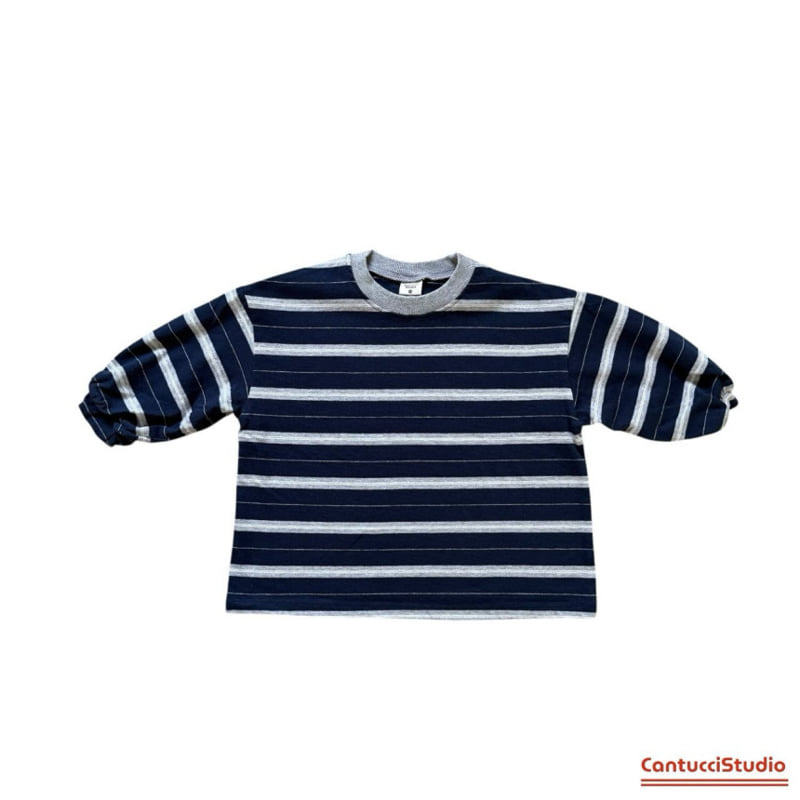 Cantucci Studio - Korean Children Fashion - #prettylittlegirls - Poki Stripe Tee (Adult) - 3