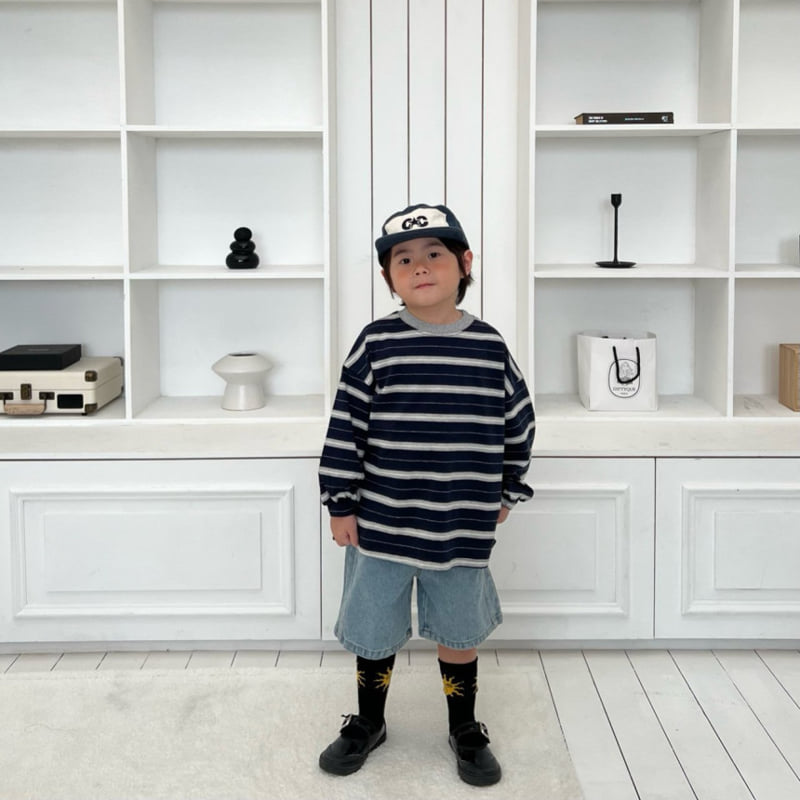 Cantucci Studio - Korean Children Fashion - #toddlerclothing - Poki Stripe Tee - 6