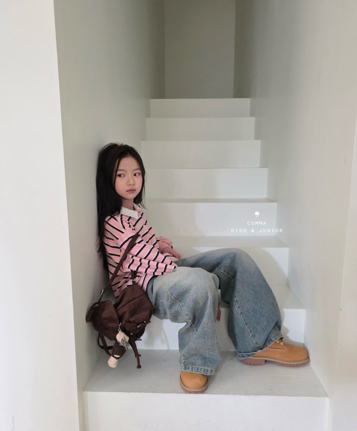 Comma - Korean Children Fashion - #Kfashion4kids - Short Collar Tee - 6