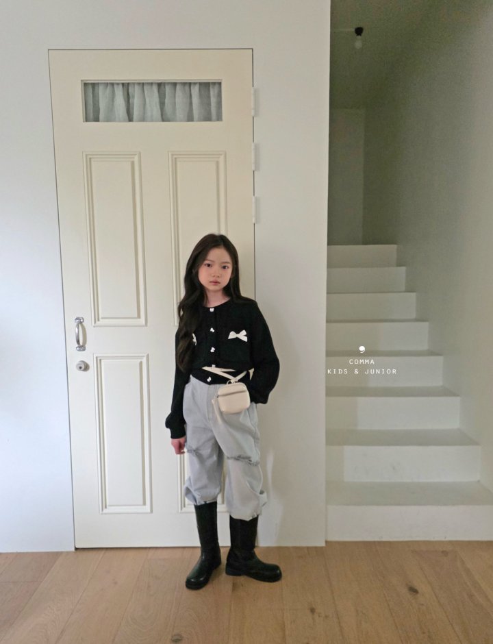 Comma - Korean Children Fashion - #Kfashion4kids - Ribbon Pocket Cardigan - 12