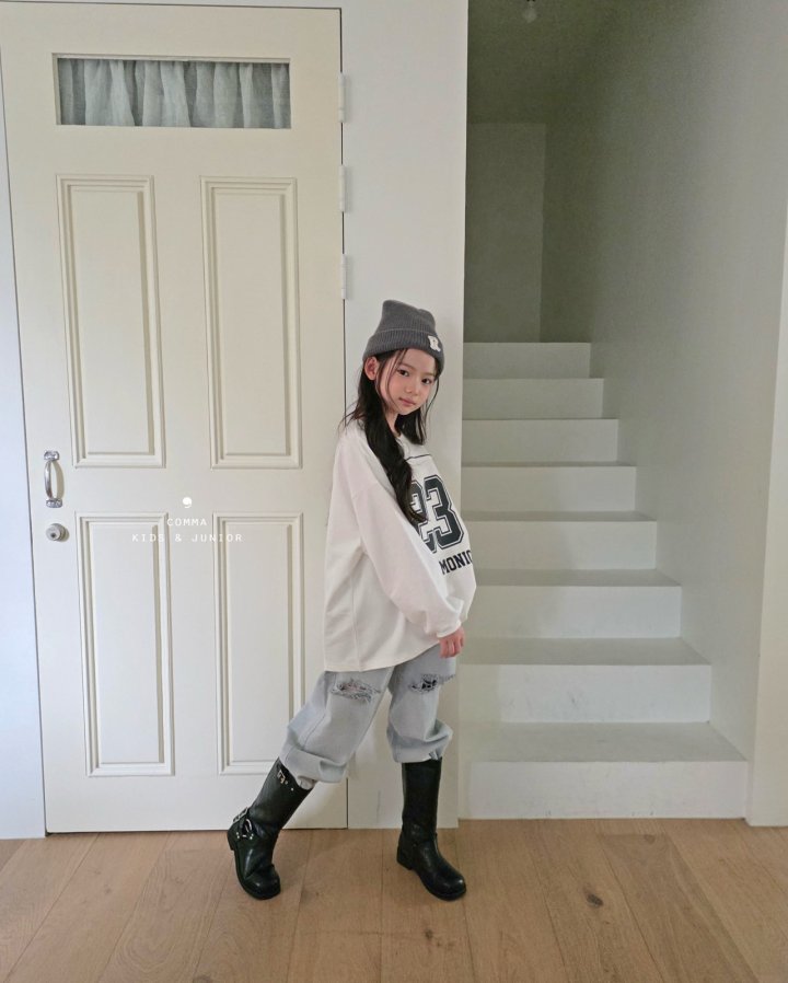 Comma - Korean Children Fashion - #childofig - Stripe Number Tee - 3
