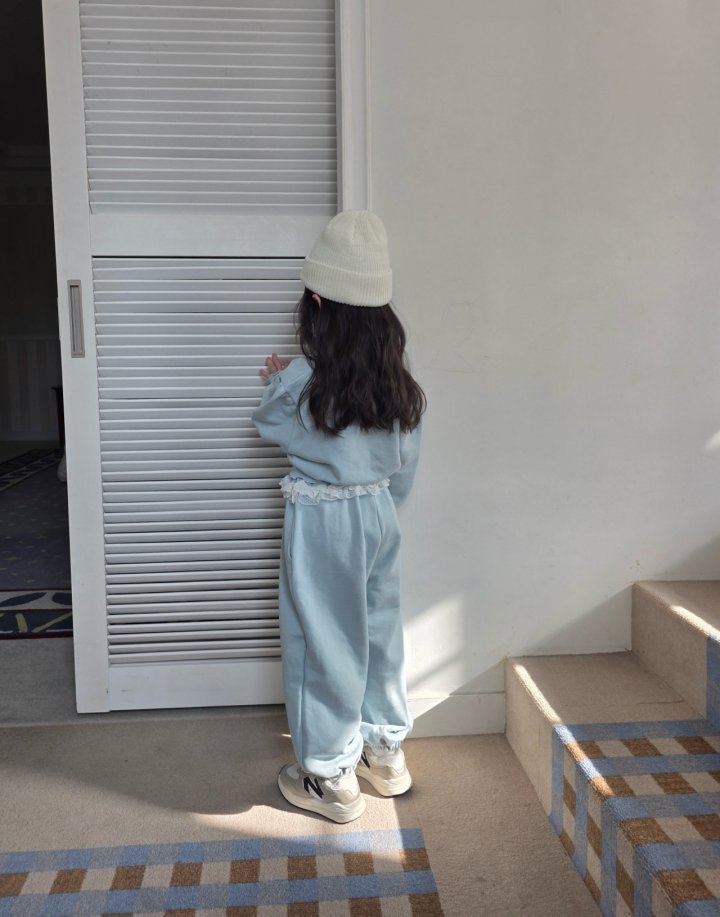 Comma - Korean Children Fashion - #childofig - Lace Jogger Pants (Junior) - 12