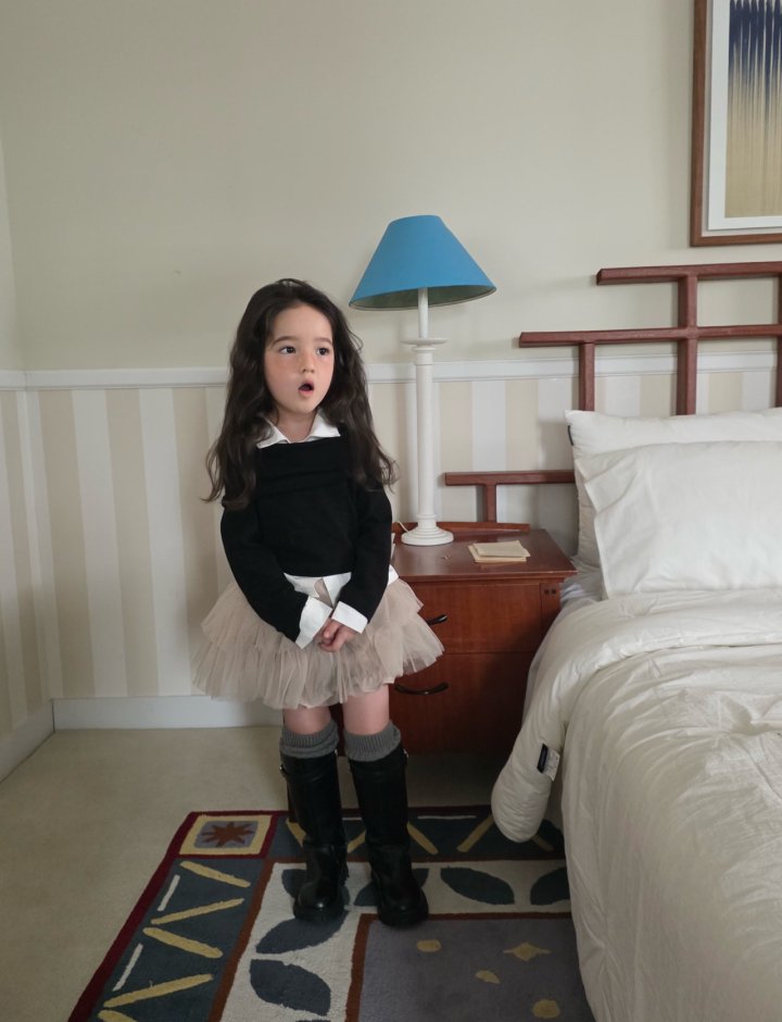 Comma - Korean Children Fashion - #childofig - Off-Shoulder Tee - 4