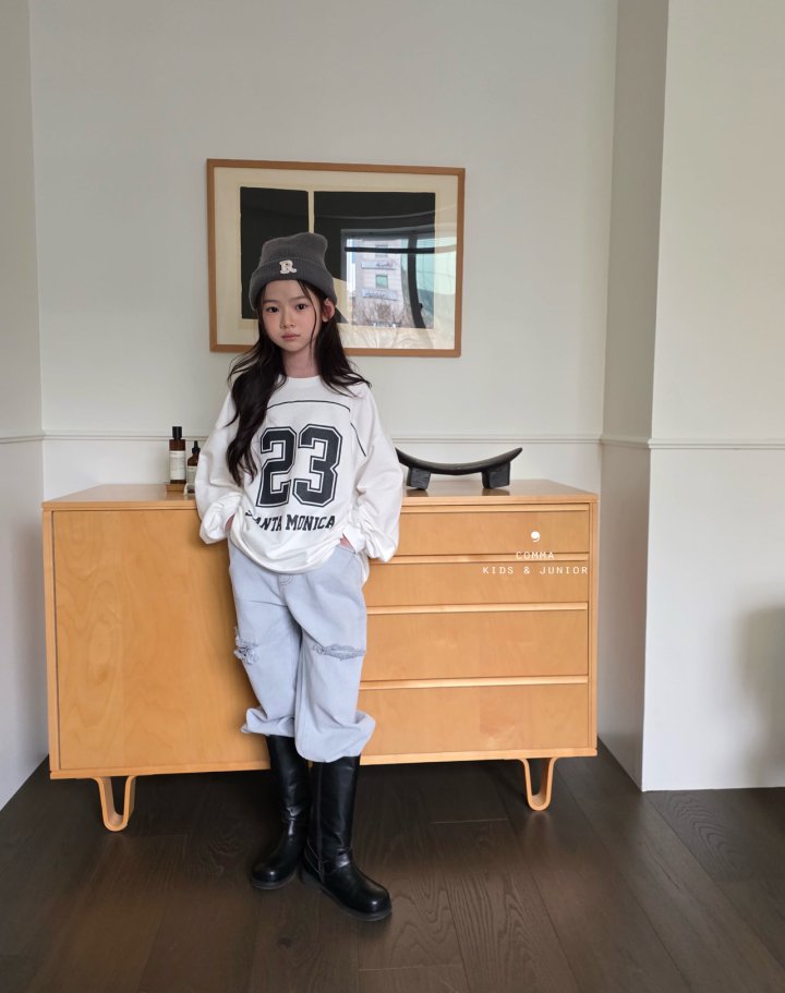 Comma - Korean Children Fashion - #childofig - Stripe Number Tee - 4